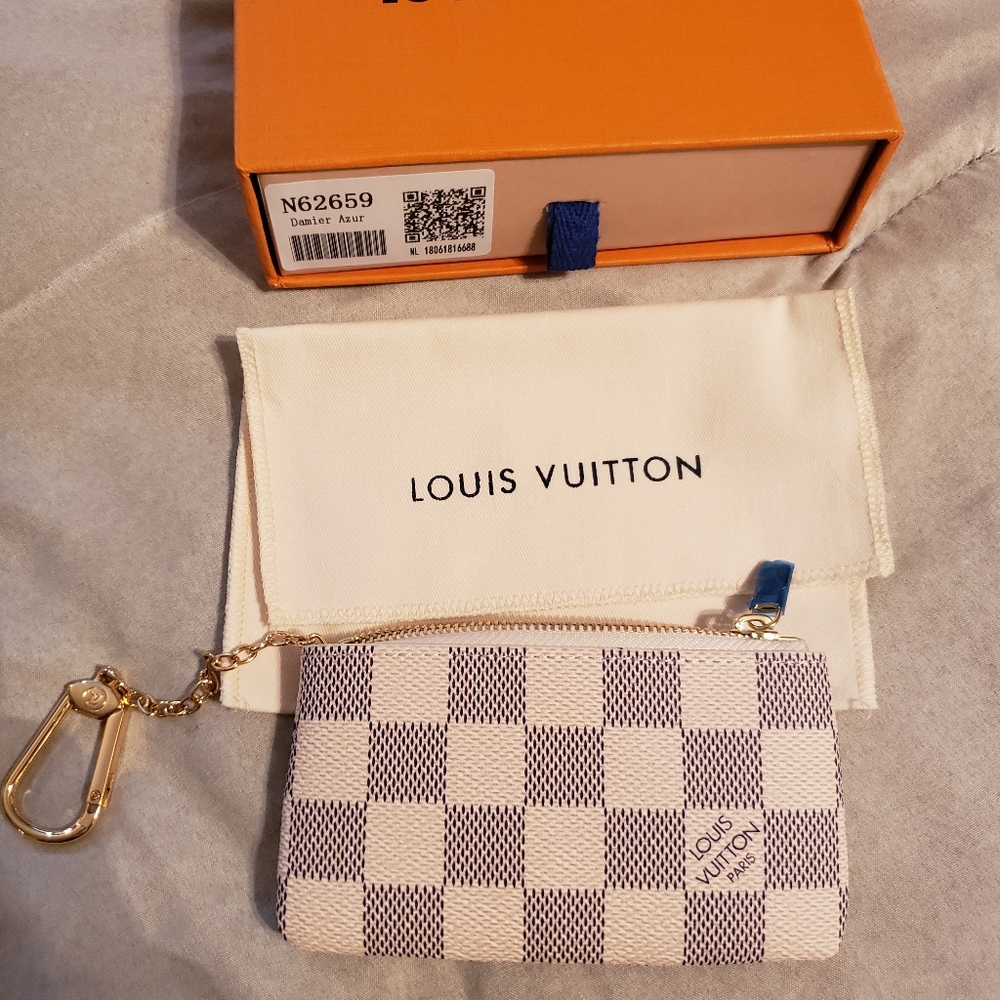 LV card holder demier azur